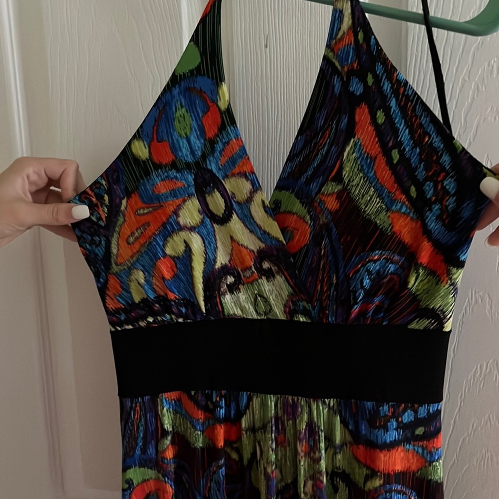 Extra long summer halter dress